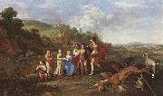 Cornelis van Poelenburch Children of Frederick V Prince Elector of Pfalz and King of Bohemia Germany oil painting artist